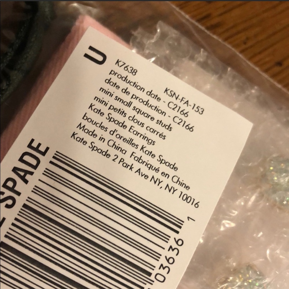 Kate Spade ♠️Glitter Earrings/ NWT - Picture 6 of 6